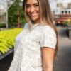 Vanessa Grey Leopard Print Top
