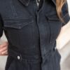 Vienna Black Denim Zipper Dress