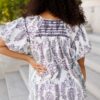 Vivianne Black Pattern Top