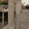 Vivienne Olive Striped Lounge Pants