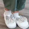 White Bow Slippers
