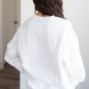 White Mini Bow Sweatshirt