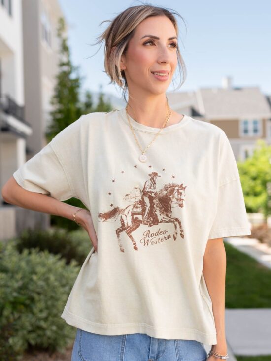Whitney Cream Rodeo Top