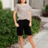 Willow Black Stripe Top