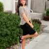 Willow Black Stripe Top