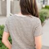 Willow Black Stripe Top