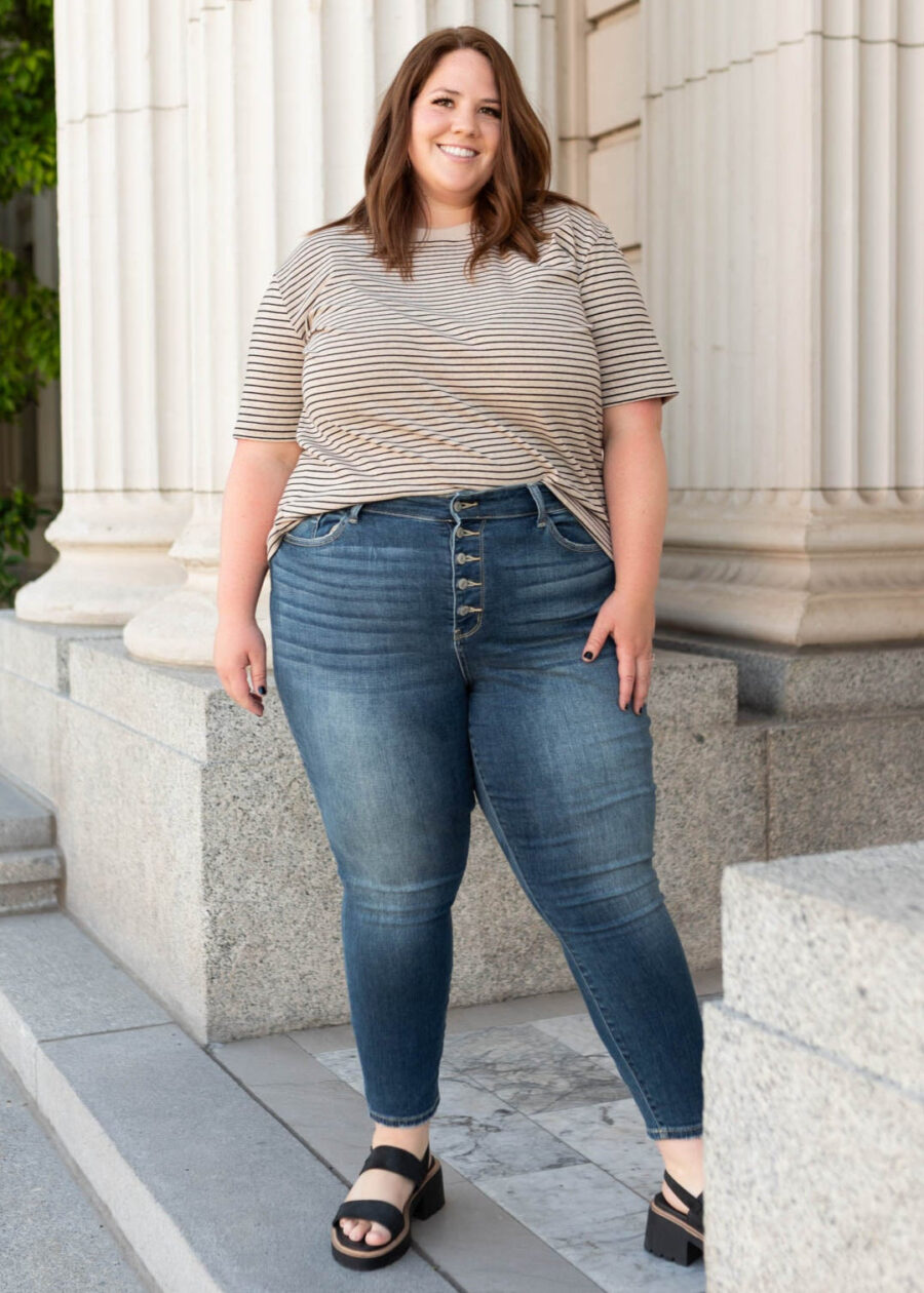 Willow Black Stripe Top
