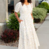 Wren White Polka Dot Dress