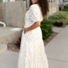 Wren White Polka Dot Dress