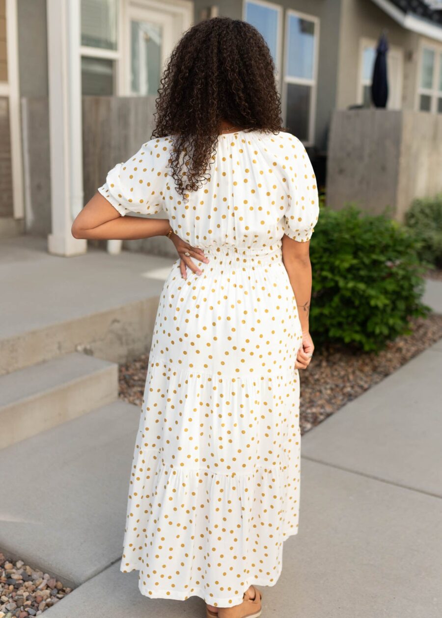 Wren White Polka Dot Dress