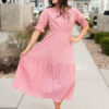Zoey Dusty Pink Smocked Dress