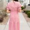 Zoey Dusty Pink Smocked Dress