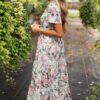 Zoie Blue Floral Tiered Dress