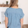 Zuri Striped Chambray Top