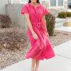 Zya Pink Button Down Dress