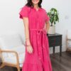 Zya Pink Button Down Dress