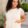 Amiah Cream Knit Sweater Vest